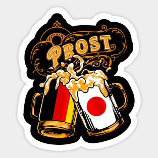 Oktoberfest Wiesn Prost Deutschland - Japan Tshirt Sticker